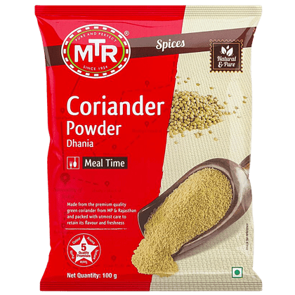 Mtr Powder, Coriander, 100 G Pouch