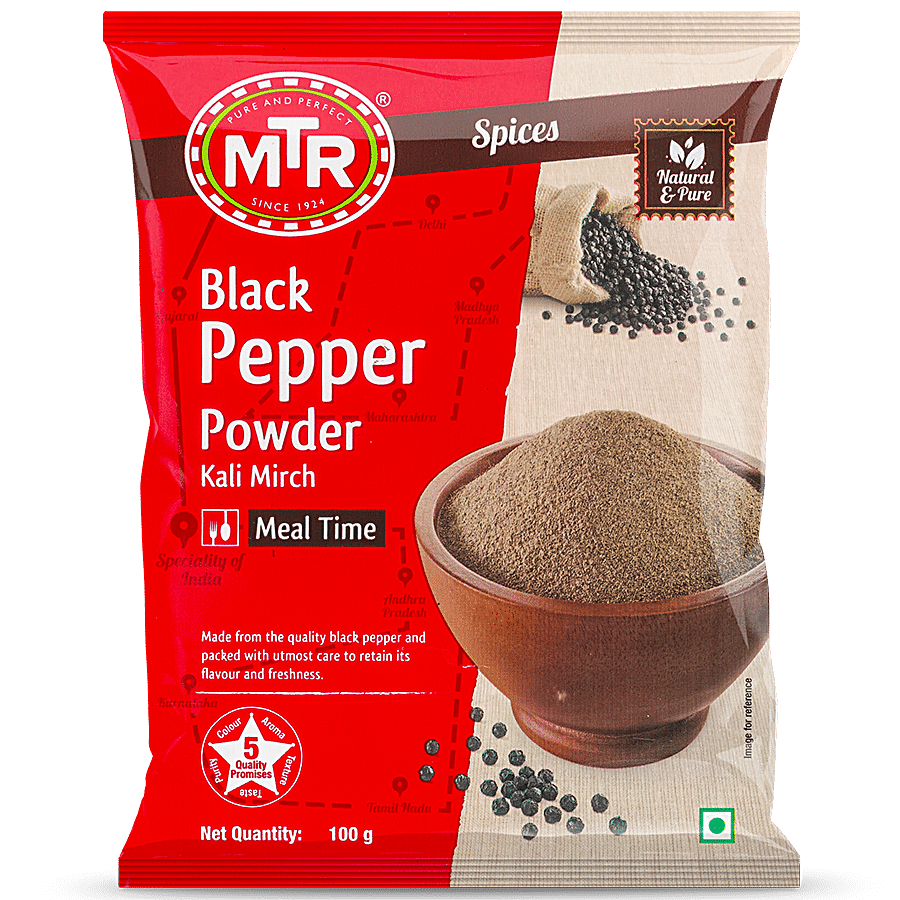 Mtr Powder, Black Pepper, 100 G Pouch
