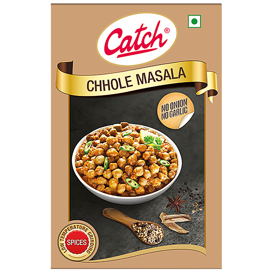 Catch Chhole Masala With No Garlic & Onion - Adds Flavour & Aroma, 100 g Carton