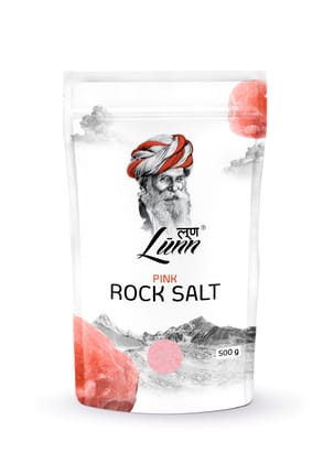 Lunn|Natural Himalayan Pink Rock Salt (Sendha Mak)|Rich In Natural Minerals |No Gmo|No Artificial Flavors|Vegan|Gluten Free, 500G, Pack Of 1