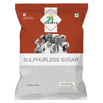 24 Mantra Organic Sulphurless Sugar, Chini, Chakkara, 1 Kg (Pack Of 1)