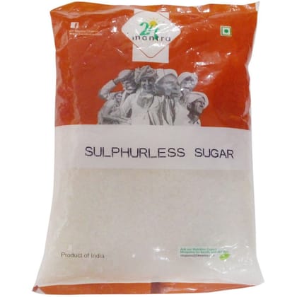 24 Mantra Organic Sugar, Sulphurless, 500 G Pouch