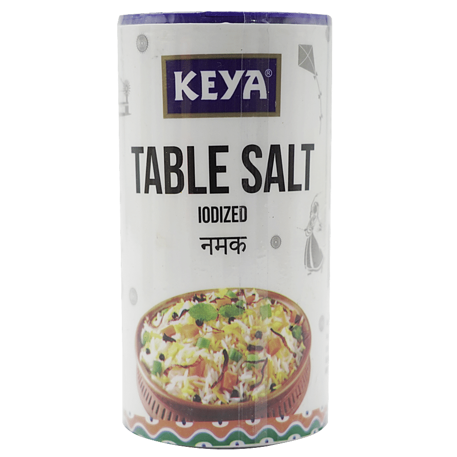 Keya Table Salt/Uppu, 200 G Tin