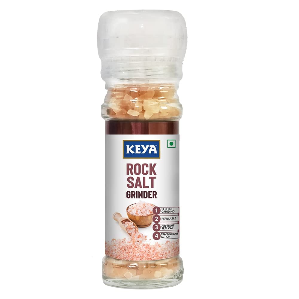 Keya Salt Rock Salt Grinder, Healthy Substitute To Cooking, 100Gm