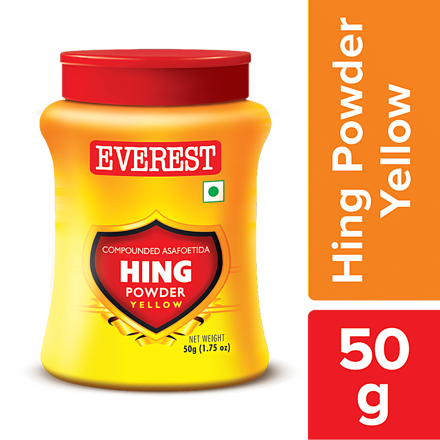 Everest Hing, Asafoetida Powder, Yellow, 50 G Jar