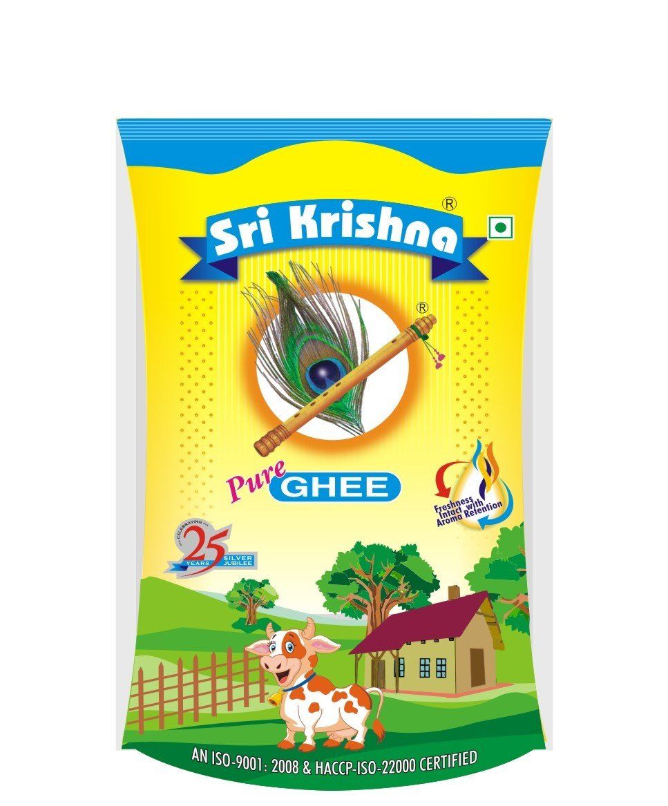 Sri Krishna Ghee, 500Ml Pouch