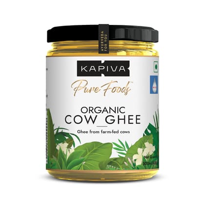 Kapiva 100% Organic Ghee, Good Fats For Healthy Heart, Keto Diet Friendly, 500 Ml
