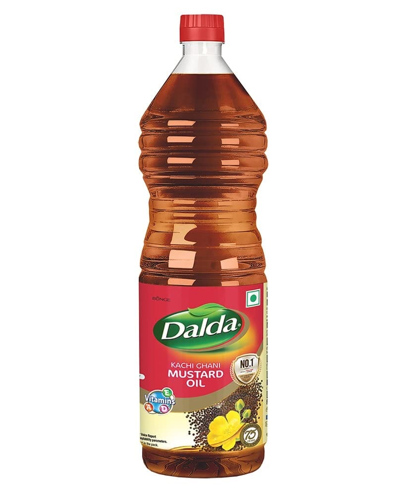 Dalda Kachi Ghani Mustard Oil, 1 L (Pet Bottle )