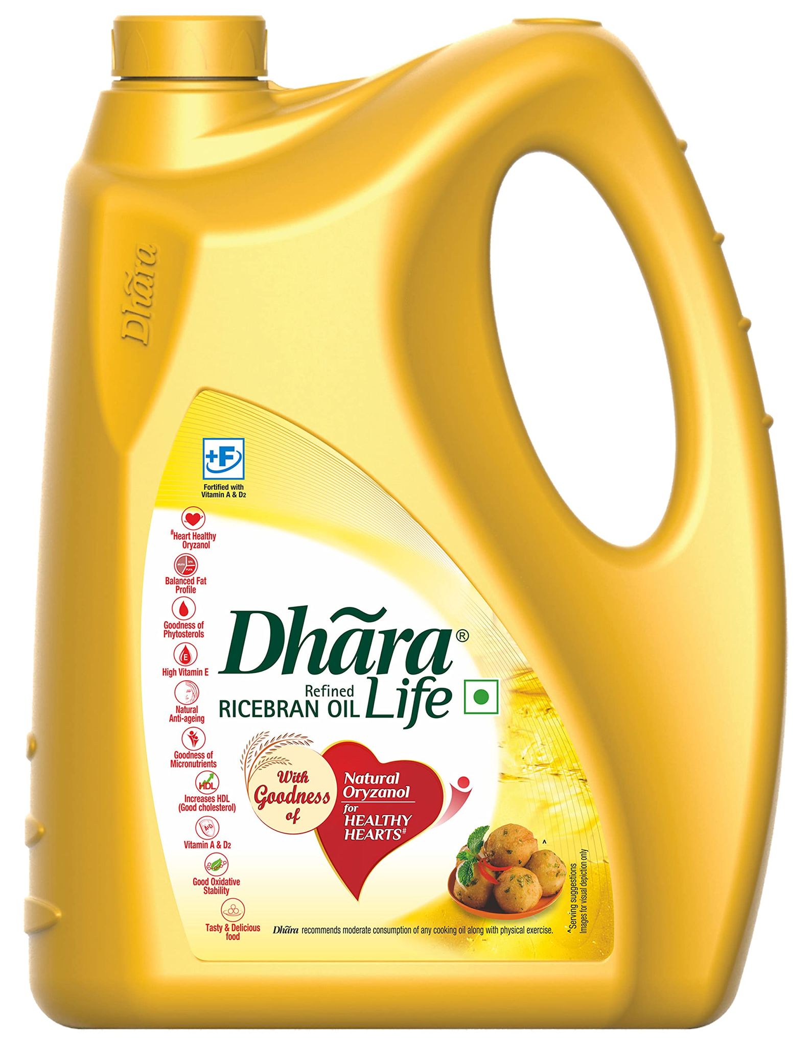 Dhara Rice Bran Oil Jar, 5L