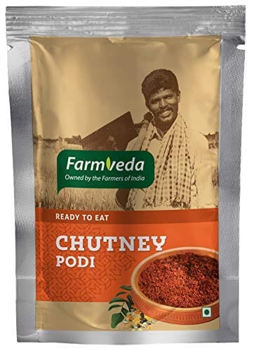 Farm Veda Farmveda Chutney Podi, 100G Each (Pack Of 1). Mix With Ghee & Just Plain Podi To Be Eaten Along With Idlis, Dosas, Uttapams, Upmas