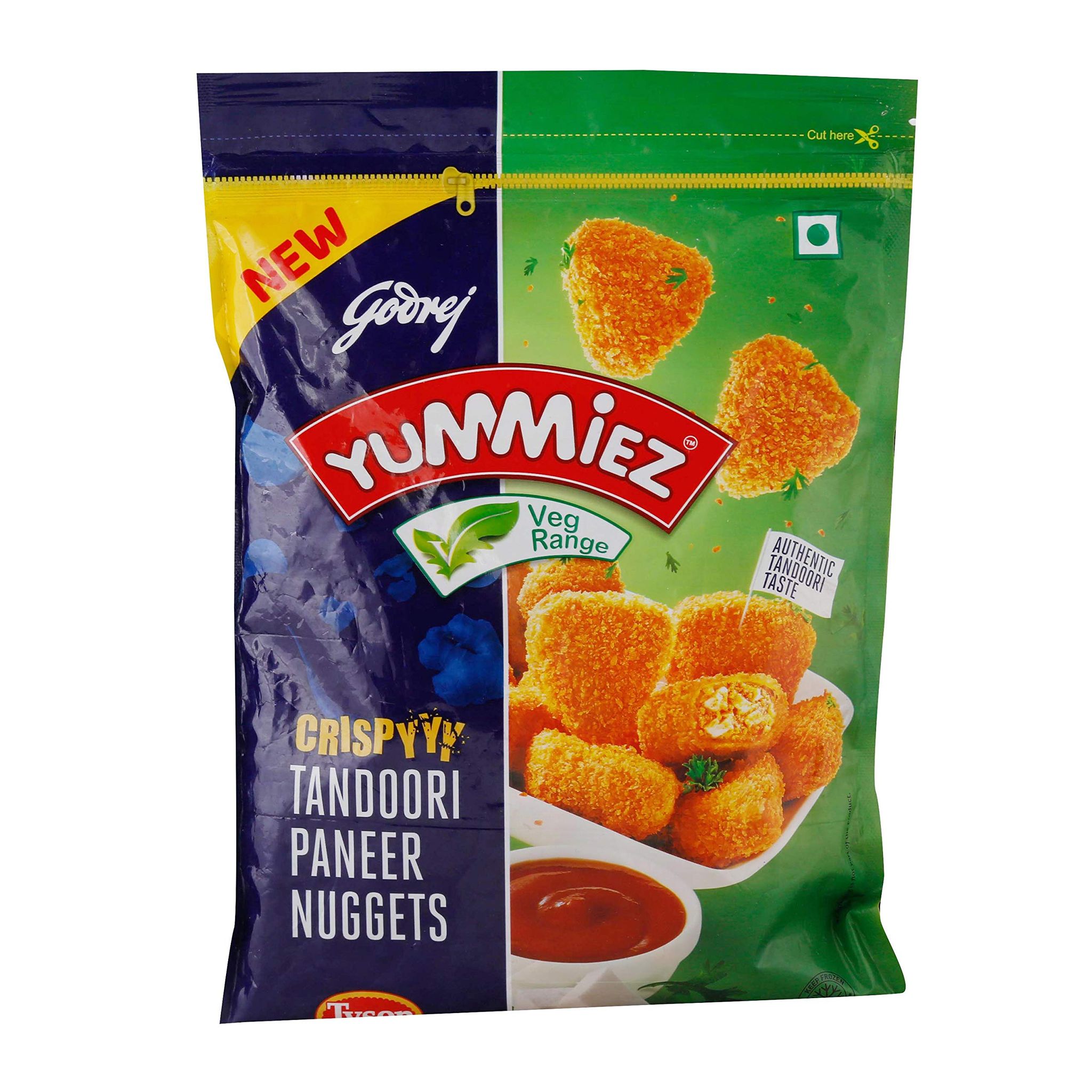 Godrej Yummiez Tandoori Paneer Nuggets, 300 G