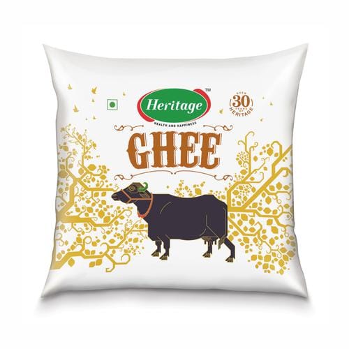 Heritage Buffalo Ghee/Tuppa, Special Grade With Milk Fat, 500 Ml Pouch