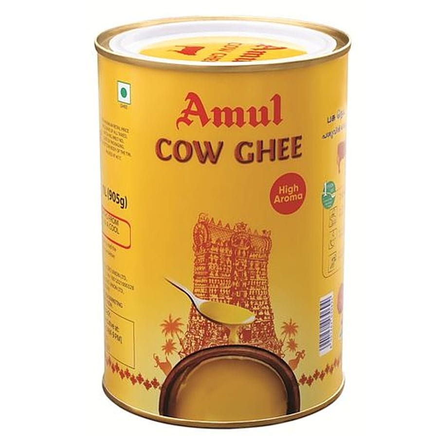 Amul High Aroma Cow Ghee/Tuppa, 1 L Tin