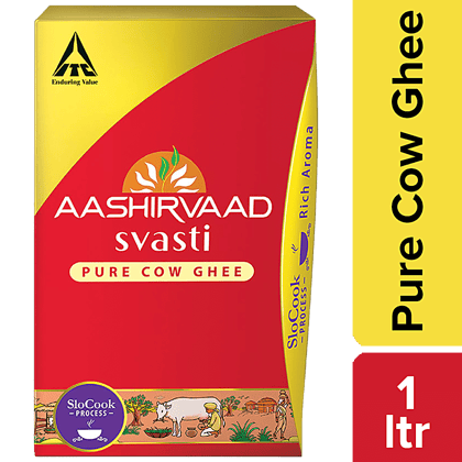 Aashirvaad Svasti Cow Ghee/Tuppa, 1 L Pet Pack