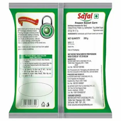 Safal Frozen Sweet Corn, 200G