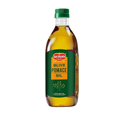 Del Monte Olive Pomace Oil, Cholesterol & Trans Fat, Free, For Cooking, Deep Frying, 500 Ml
