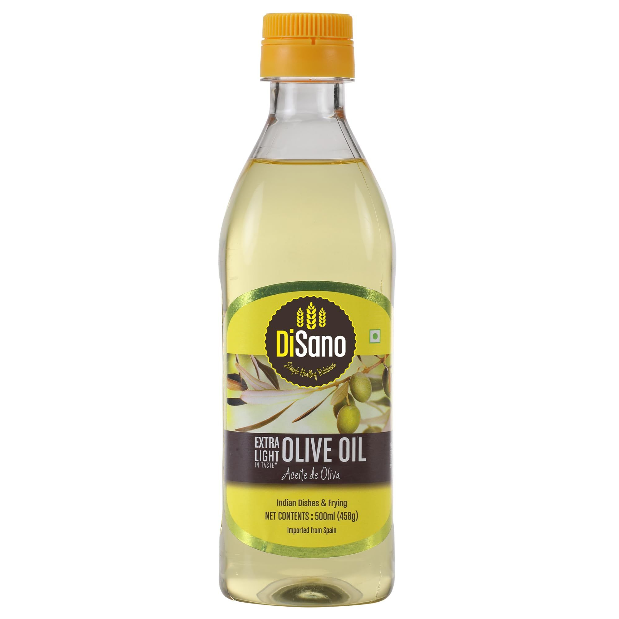 Disano Extra Light Olive Oil, Ideal For Indian Dishes And Frying, 500Ml