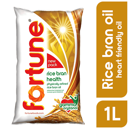 Fortune Rice Bran Oil, 1 L Pouch