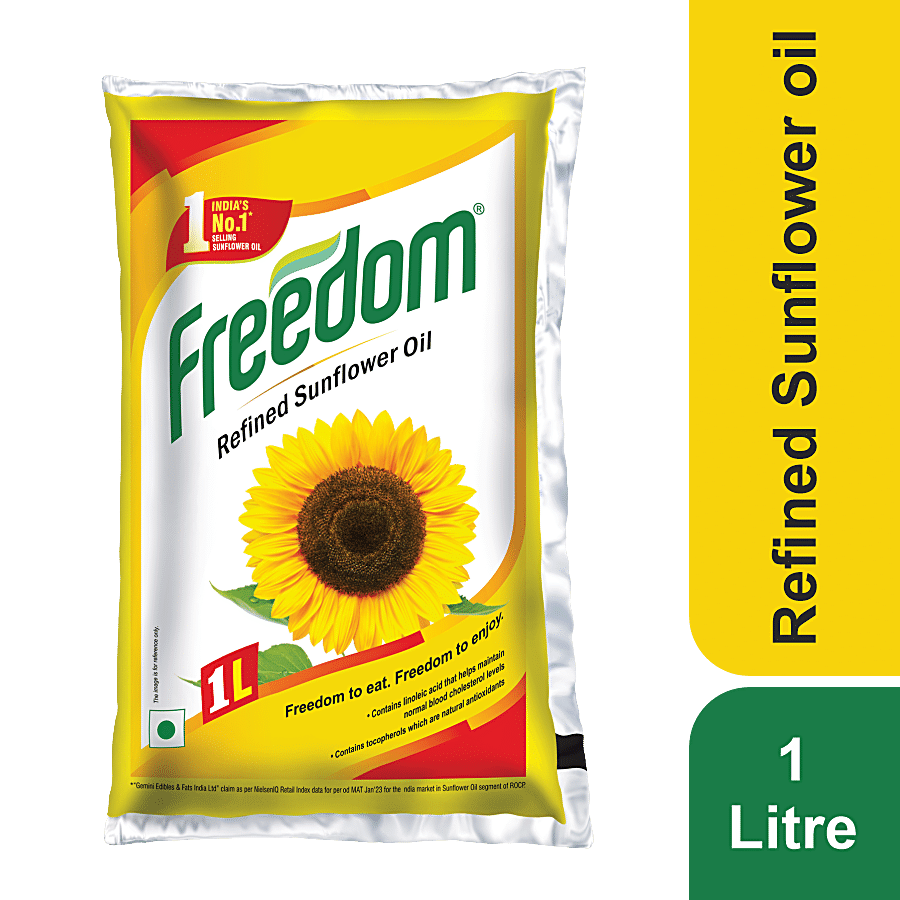 Freedom Refined Oil, Sunflower, 1 L Pouch