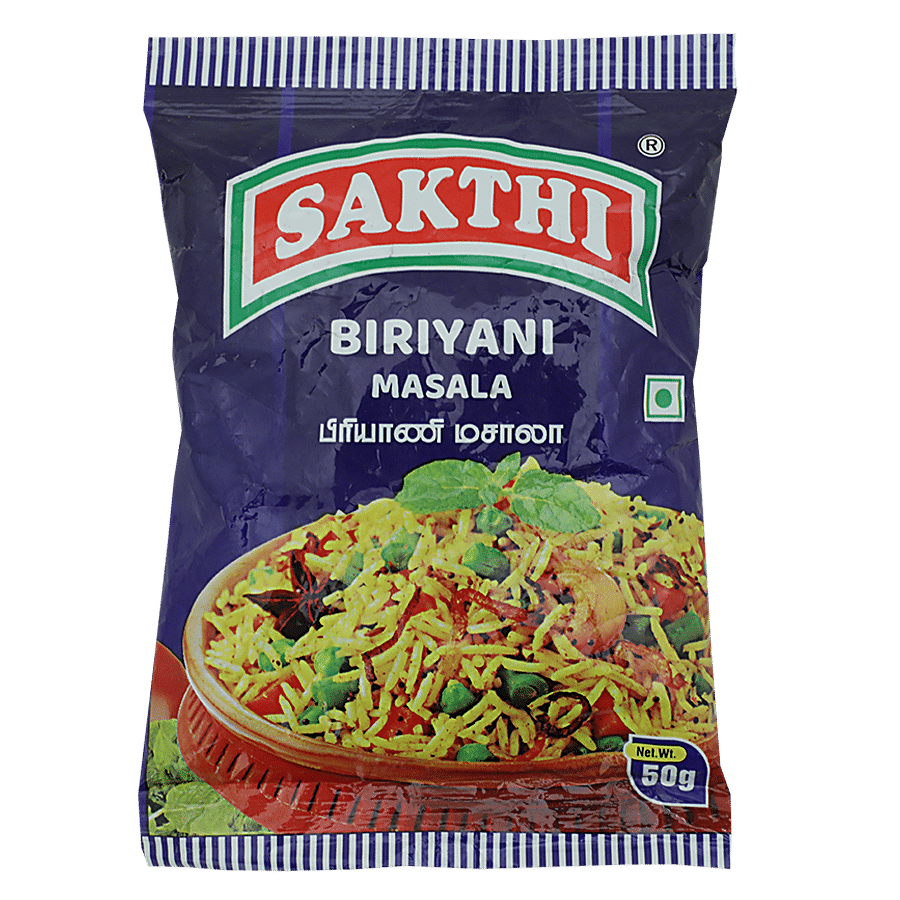 Sakthi Masala, Biriyani, 50 G Pouch