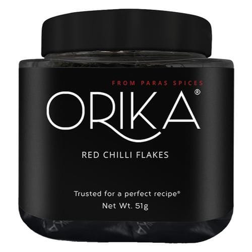 Orika Red Chilli Flakes, 51G Pet Jar
