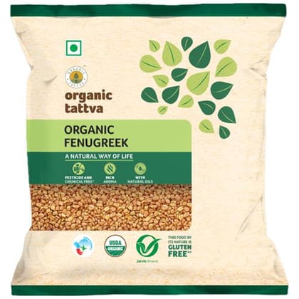 Organic Tattva Methi/ Fenugreek Seeds, 100 G Pouch
