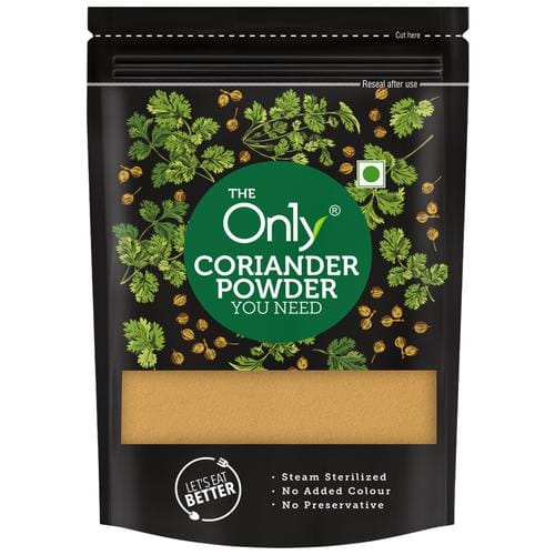 On1Y Coriander Powder, Steam Sterilized, No Added Colour & Preservative, 200 G
