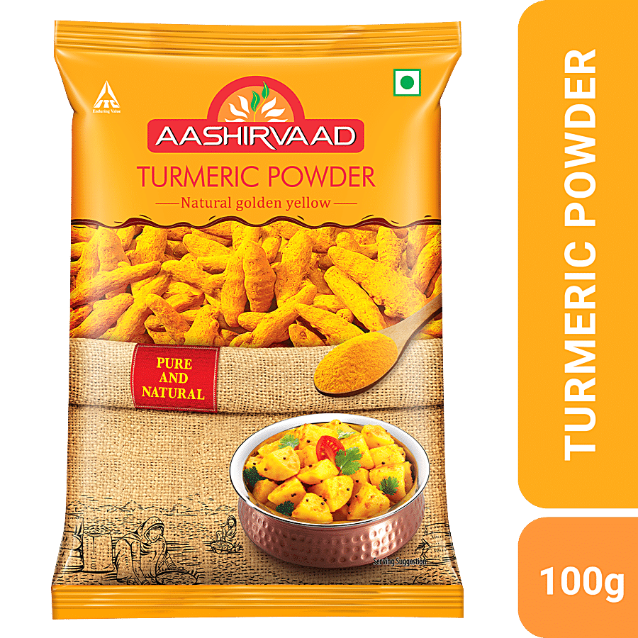 Aashirvaad Turmeric Powder/Arisina Pudi, 100 G Pouch