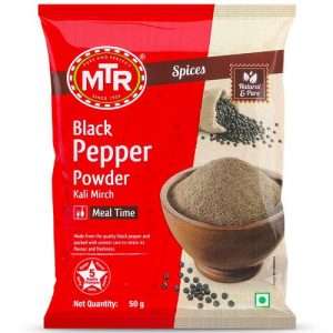 Mtr Black Pepper Powder, 50G Pouch
