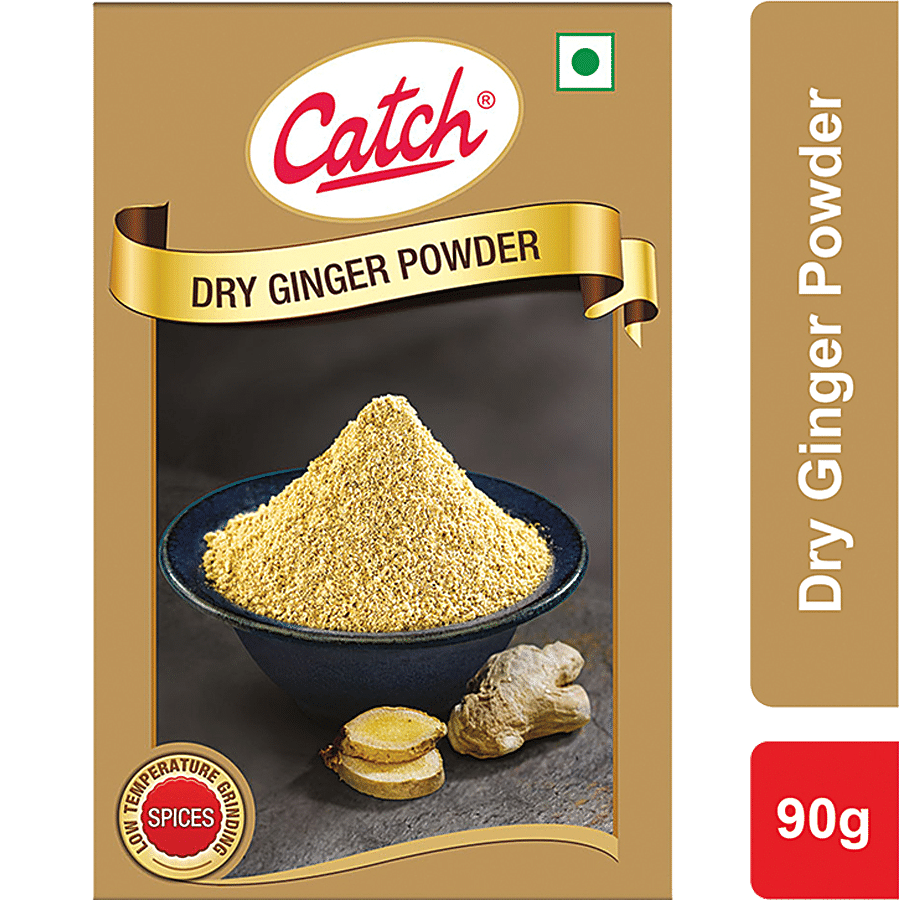 Catch Dry Ginger Powder, Enhances Flavour, 90 G Carton