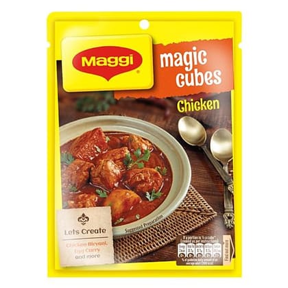Maggi Magic Cube, Chicken Masala, Adds Flavour To A Variety Of Dishes, 40 G (Pack Of 10)
