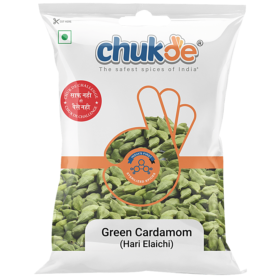 Chukde Green Elaichi Whole, 50G