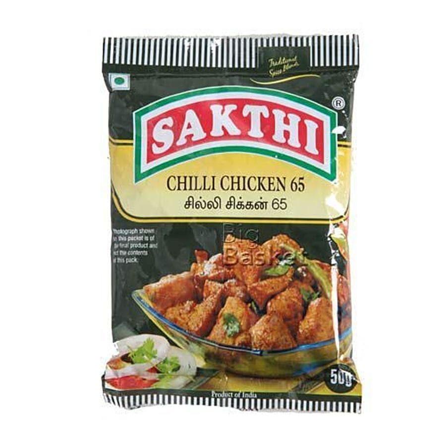 Sakthi Masala, Chilli Chicken 65, 50 G Pouch