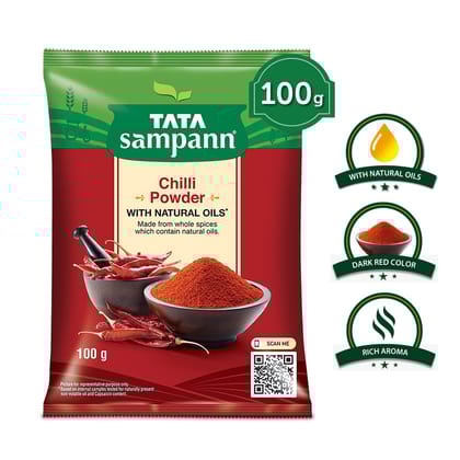 Tata Sampann Chilli Powder With Natural Oils, 100G