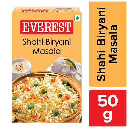 Everest Masala, Shahi Biryani, 50 G Carton
