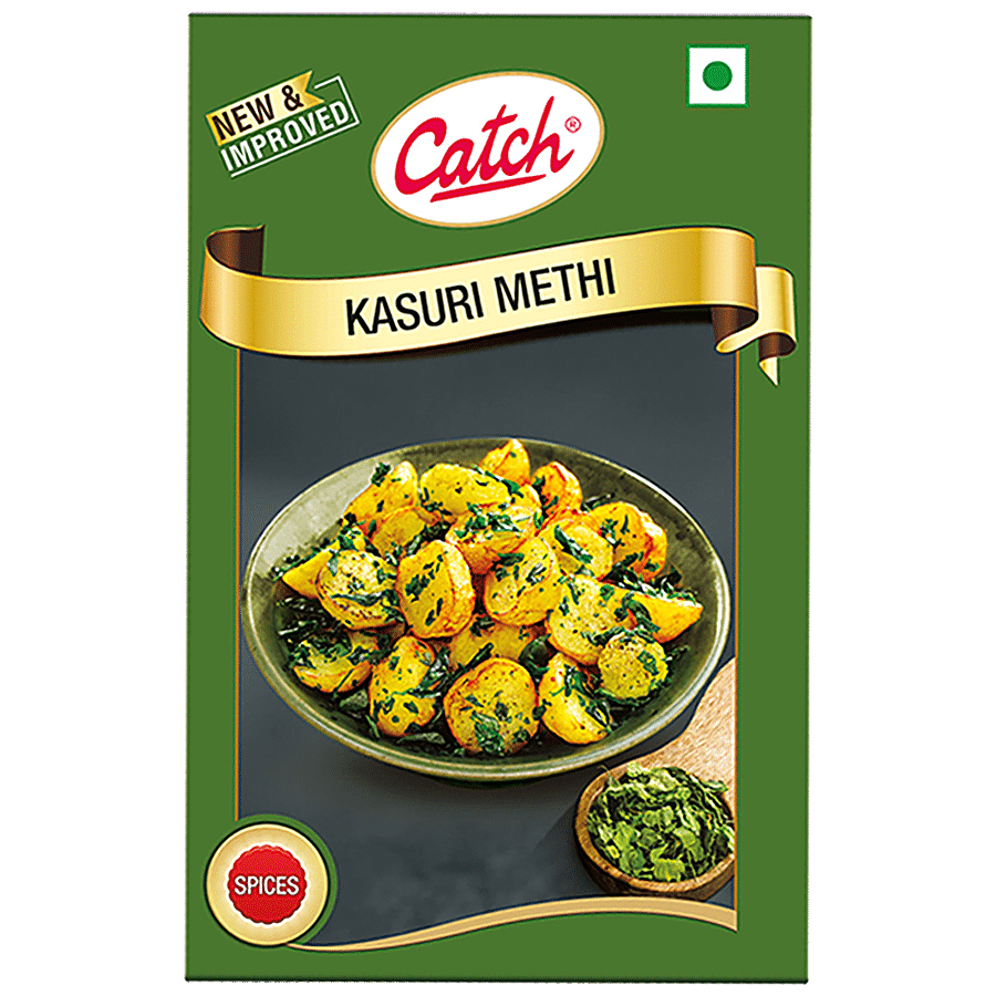 Catch Kasuri Methi Whole, Enhances Flavour, 100 G Pouch