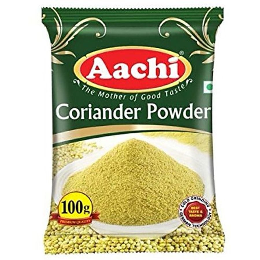 Aachi Powder, Coriander, 100 G Pouch