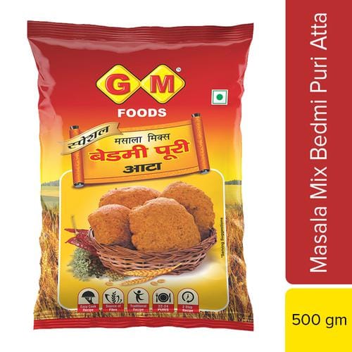 Gm Foods Masala, Mix Bedmi Puri Atta, 500 G