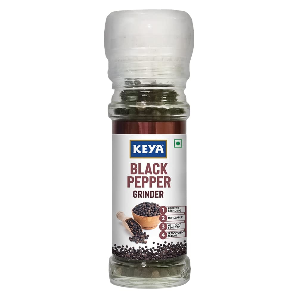 Keya Black Pepper Grinder, Black Pepper Mill, 50Gm