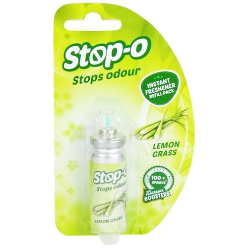 Stop-O Stop, O Power Spray Refill, Instant Bathroom Freshener, Lemongrass, 12 Ml