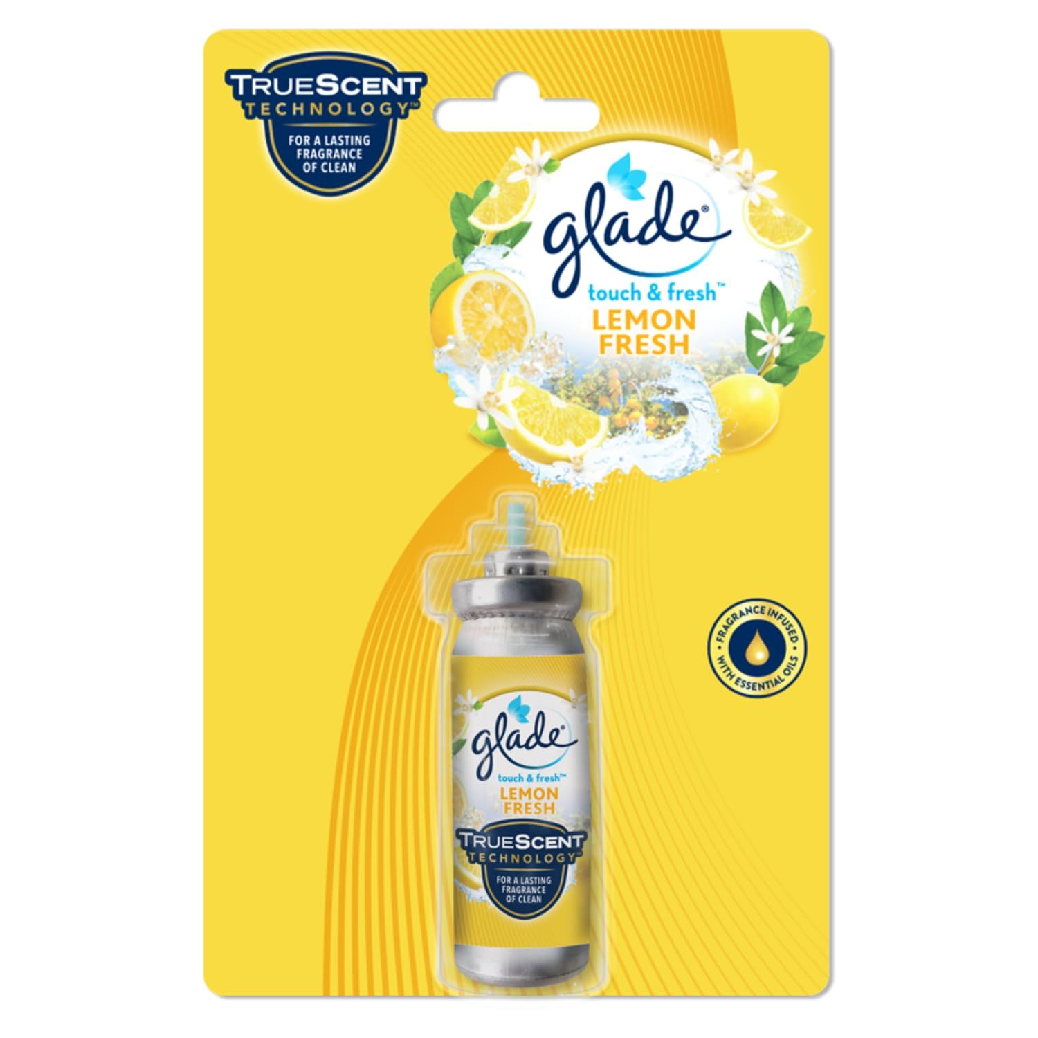 Glade Touch 'N' Fresh Lemon Aerosol Refill, 12 Ml, Pack Of 1