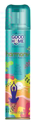 Good Home Room Freshener Spray Harmony Freshens Air Premium Fragrance Long Lasting Freshness, 130 G