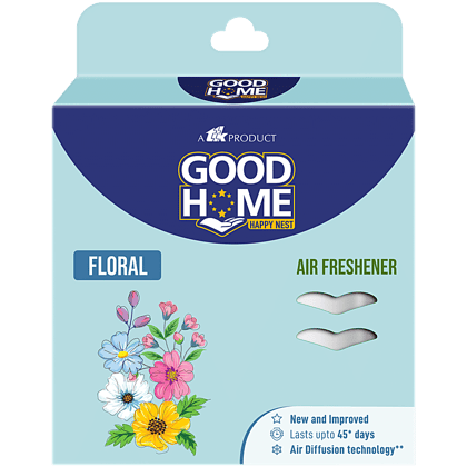 Good Home Air, Freshener Floral For Bathrooms, Suitcases, Cupboards, Shoe Racks, Long, Lasting Fragrance, 75 G