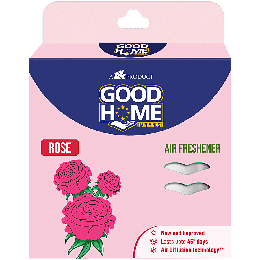Good Home Air, Freshener Rose For Bathrooms, Suitcases, Cupboards, Shoe Racks, Long, Lasting Fragrance, 75 G