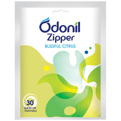 Odonil Zipper Air Freshener, Blissful Citrus, 10 G