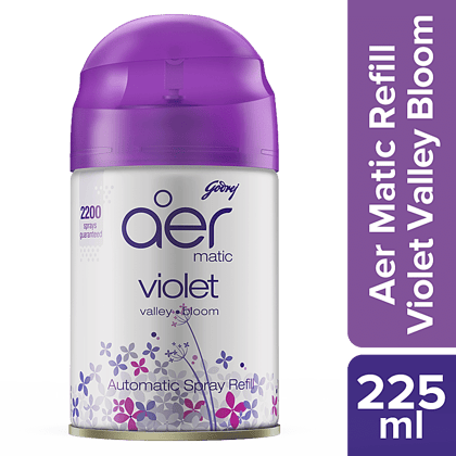 Godrej Aer Matic Refill, Automatic Room Fresheners, Violet Valley Bloom, 225Ml