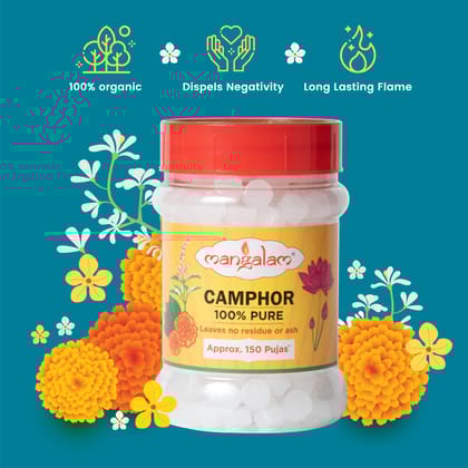 Mangalam Camphor Tablet, 100G Jar, Pack Of 1