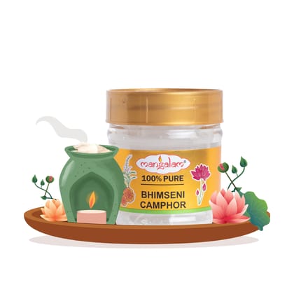 Mangalam Bhimseni Camphor Chunk, 50G Jar, Pack Of 1