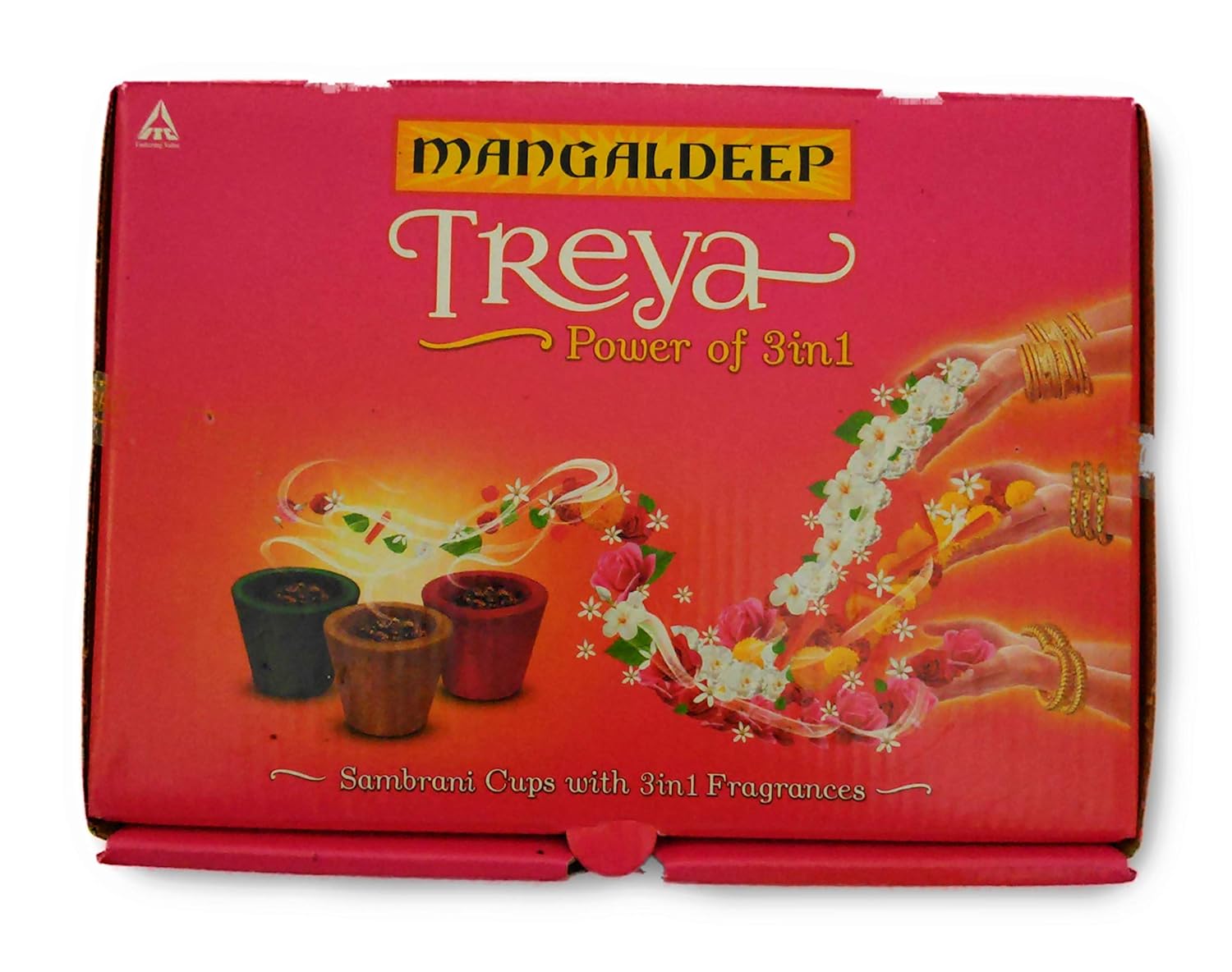 Mangaldeep Treya Power Of 3In1 Sambrani Cups, 9 Cups