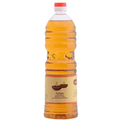 Cycle Om Shanthi Pooja Oil, Parijatha, 1 L, Gold